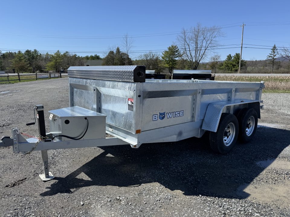 New 2026 BWISE DT612LP-LE-10 Galvanized Dump Trailer