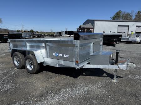 New 2026 BWISE DT612LP-LE-10 Galvanized Dump Trailer