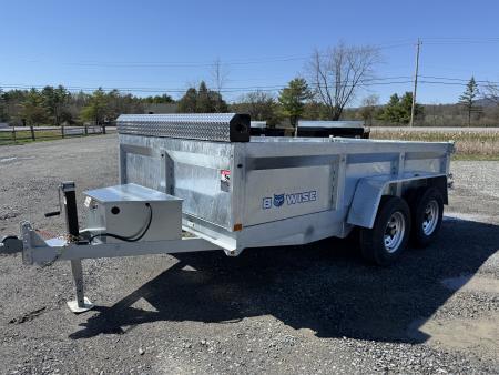 New 2026 BWISE DT612LP-LE-10 Galvanized Dump Trailer