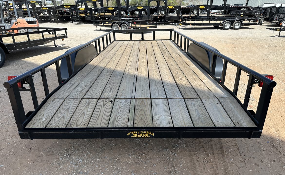 New 2026 Road Boss 83"x20' Tandem Axle Bumper Pull with Slide in Ramps, Pipe Rail & Dove Utility Trailer