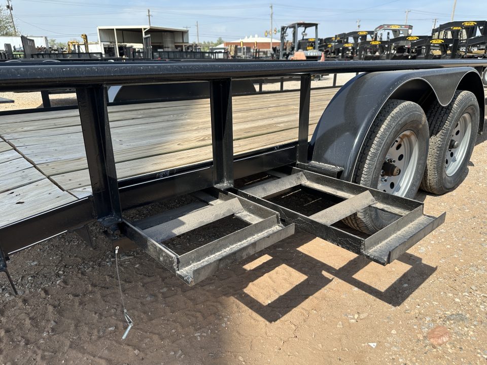 New 2026 Road Boss 83"x20' Tandem Axle Bumper Pull with Slide in Ramps, Pipe Rail & Dove Utility Trailer