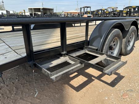 New 2026 Road Boss 83"x20' Tandem Axle Bumper Pull with Slide in Ramps, Pipe Rail & Dove Utility Trailer