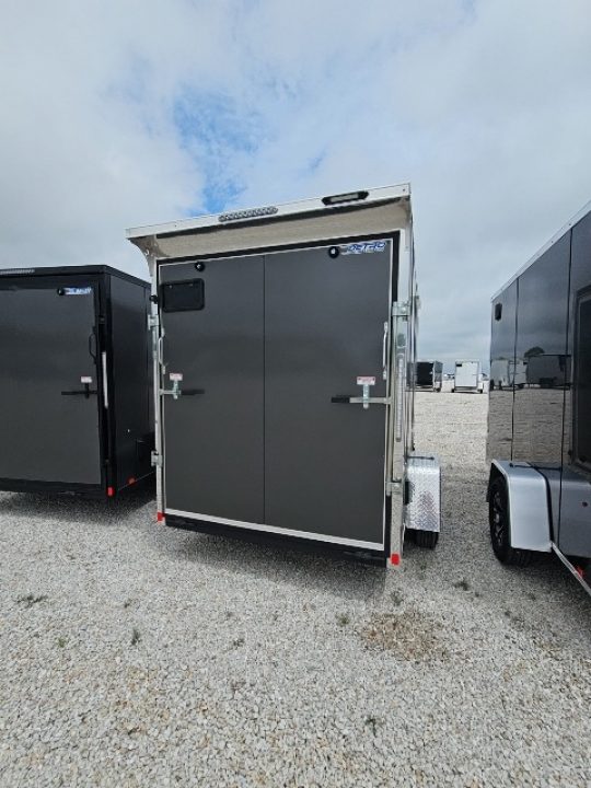 New 2026 Impact Trailers 6 x 10 3K Quake Ramp Door Flat Top V-Nose