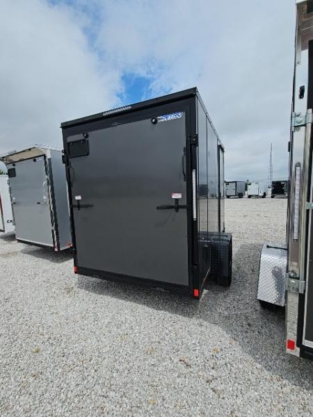 New 2026 Impact Trailers 6 x 10 3K Quake Ramp Door Flat Top V-Nose