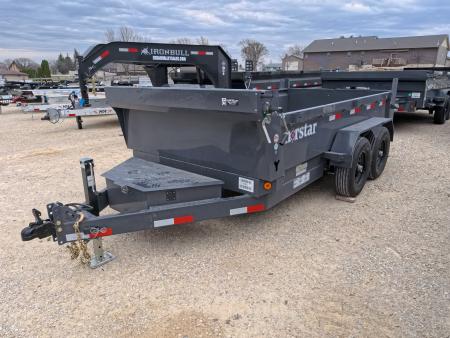 New 2026 Norstar 72x12 DCB Dump Trailer, 2)5200 lb. Axles, 2) Elec. Brakes, TH-516 Scissor Hoist, Slide-In Ramps