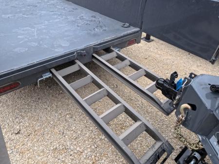 New 2026 Norstar 72x12 DCB Dump Trailer, 2)5200 lb. Axles, 2) Elec. Brakes, TH-516 Scissor Hoist, Slide-In Ramps