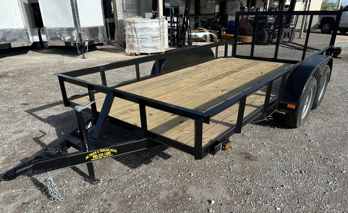 New 2026 Road Boss 77"x14' Tandem Axle Bumper Pull w/ Dove tail & 3' Gate Utility Trailer