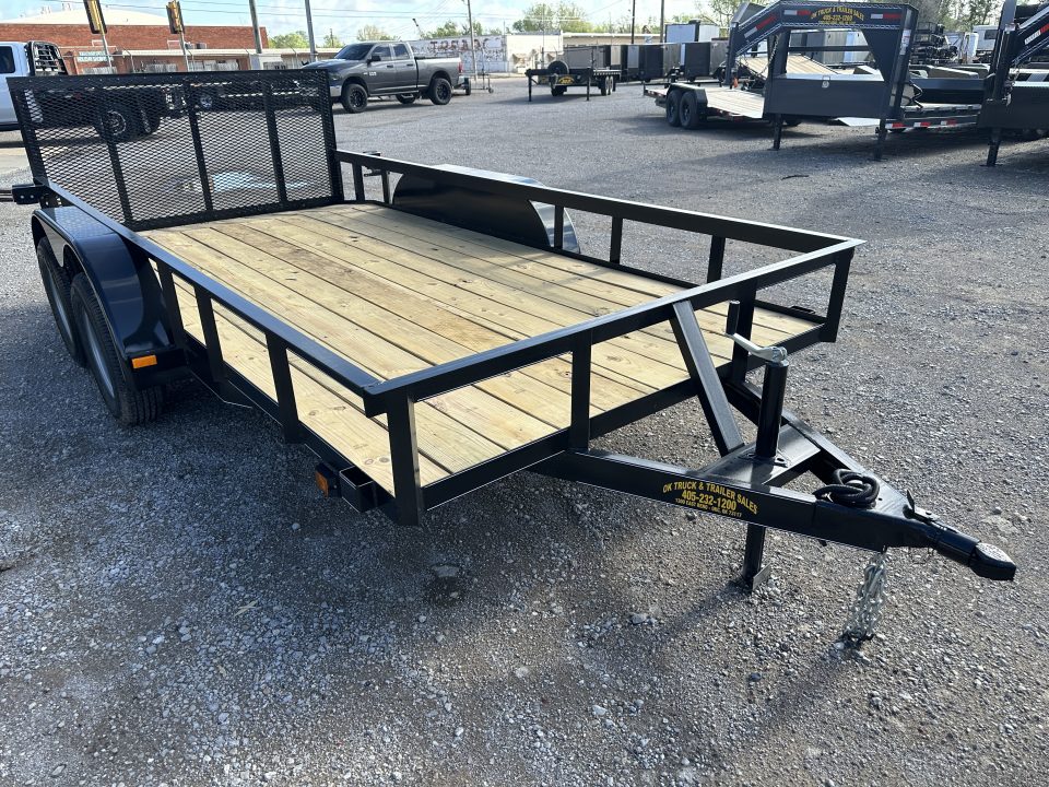 New 2026 Road Boss 77"x14' Tandem Axle Bumper Pull w/ Dove tail & 3' Gate Utility Trailer