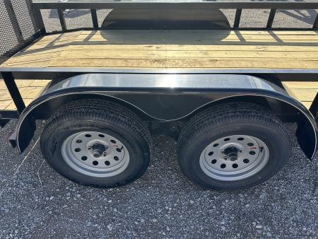New 2026 Road Boss 77"x14' Tandem Axle Bumper Pull w/ Dove tail & 3' Gate Utility Trailer
