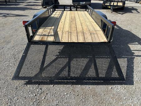 New 2026 Road Boss 77"x14' Tandem Axle Bumper Pull w/ Dove tail & 3' Gate Utility Trailer