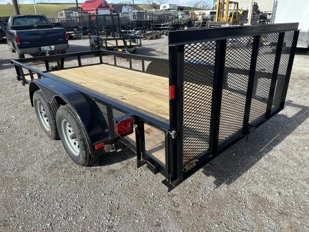 New 2026 Road Boss 77"x14' Tandem Axle Bumper Pull w/ Dove tail & 3' Gate Utility Trailer