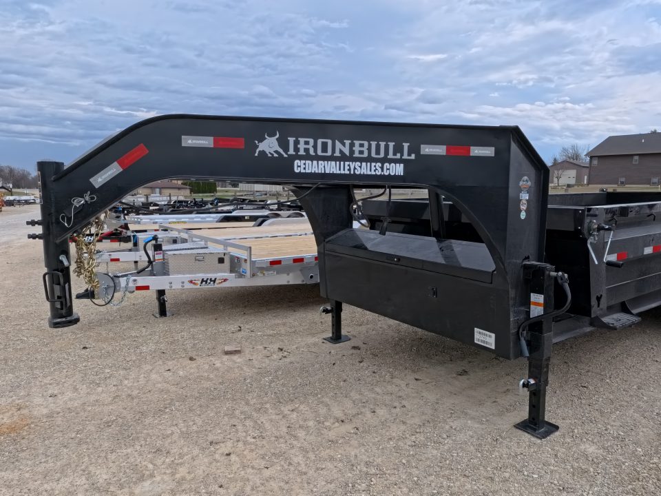 New 2026 Iron Bull 83 x 16 DTG Dump Trailer - Black with 2)7K Straight Axles, 2) Electric Brakes, Aluminum Slide-In Ramps, 24" 10 Gauge Dump Sides, 10 Ply Tires