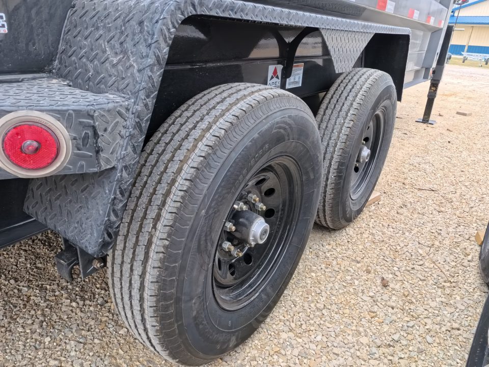 New 2026 Iron Bull 83 x 16 DTG Dump Trailer - Black with 2)7K Straight Axles, 2) Electric Brakes, Aluminum Slide-In Ramps, 24" 10 Gauge Dump Sides, 10 Ply Tires