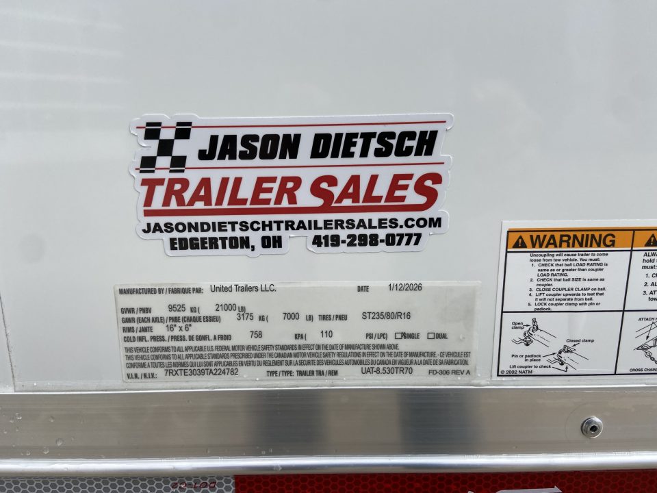 New United UAT 8.5X30Stacker