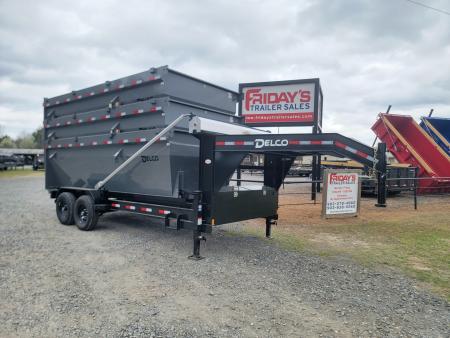 New 2026 Delco Trailers R3 16' x 83  Roll-Off Dump Trailer w/ 3 Bins Roll Off