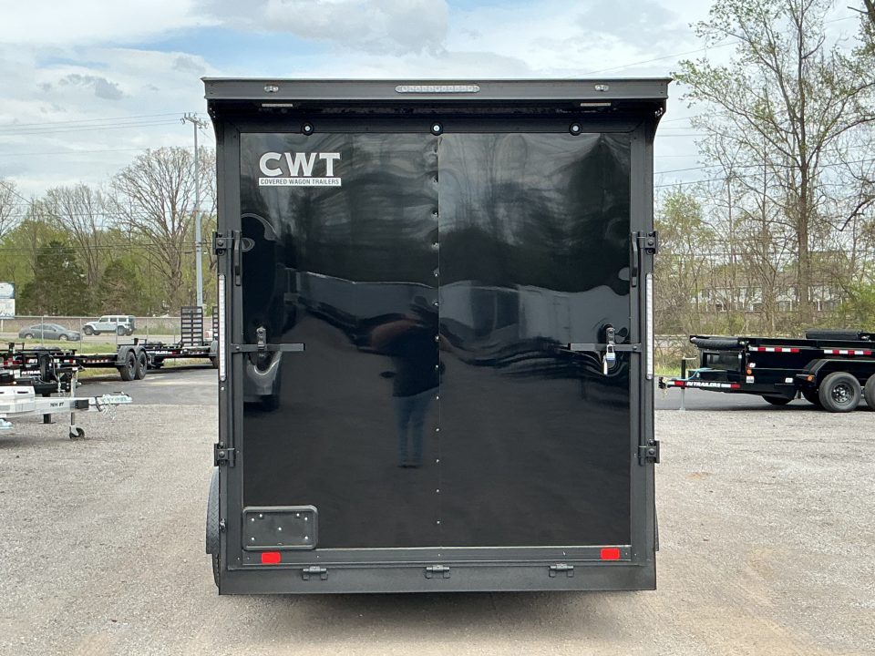 New 2026 Covered Wagon Trailers 7' X 16' X 7'6" w. UTV Escape Door Cargo / Enclosed Trailer