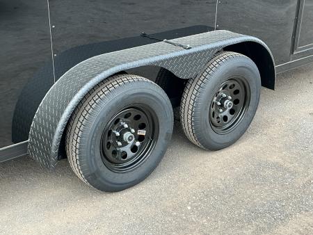 New 2026 Covered Wagon Trailers 7' X 16' X 7'6" w. UTV Escape Door Cargo / Enclosed Trailer