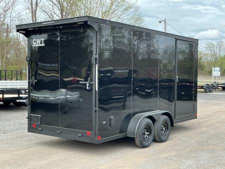 New 2026 Covered Wagon Trailers 7' X 16' X 7'6" w. UTV Escape Door Cargo / Enclosed Trailer