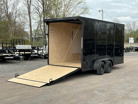 New 2026 Covered Wagon Trailers 7' X 16' X 7'6" w. UTV Escape Door Cargo / Enclosed Trailer