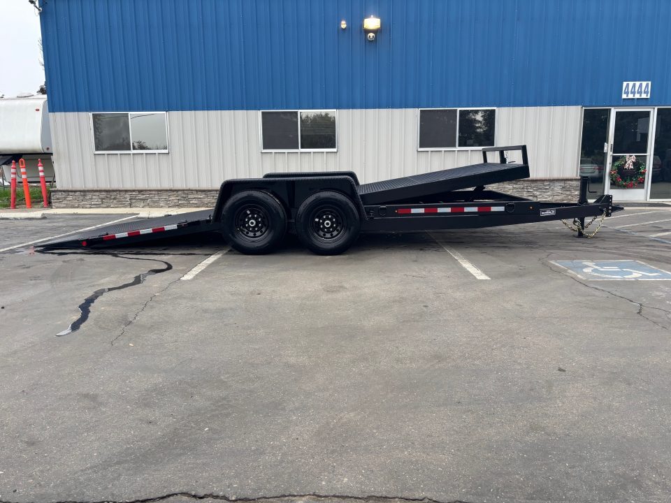 New 2026 TRU Gravity Tilt Car / Racing Trailer 14,000 GVWR DIAMOND PLATE DECK