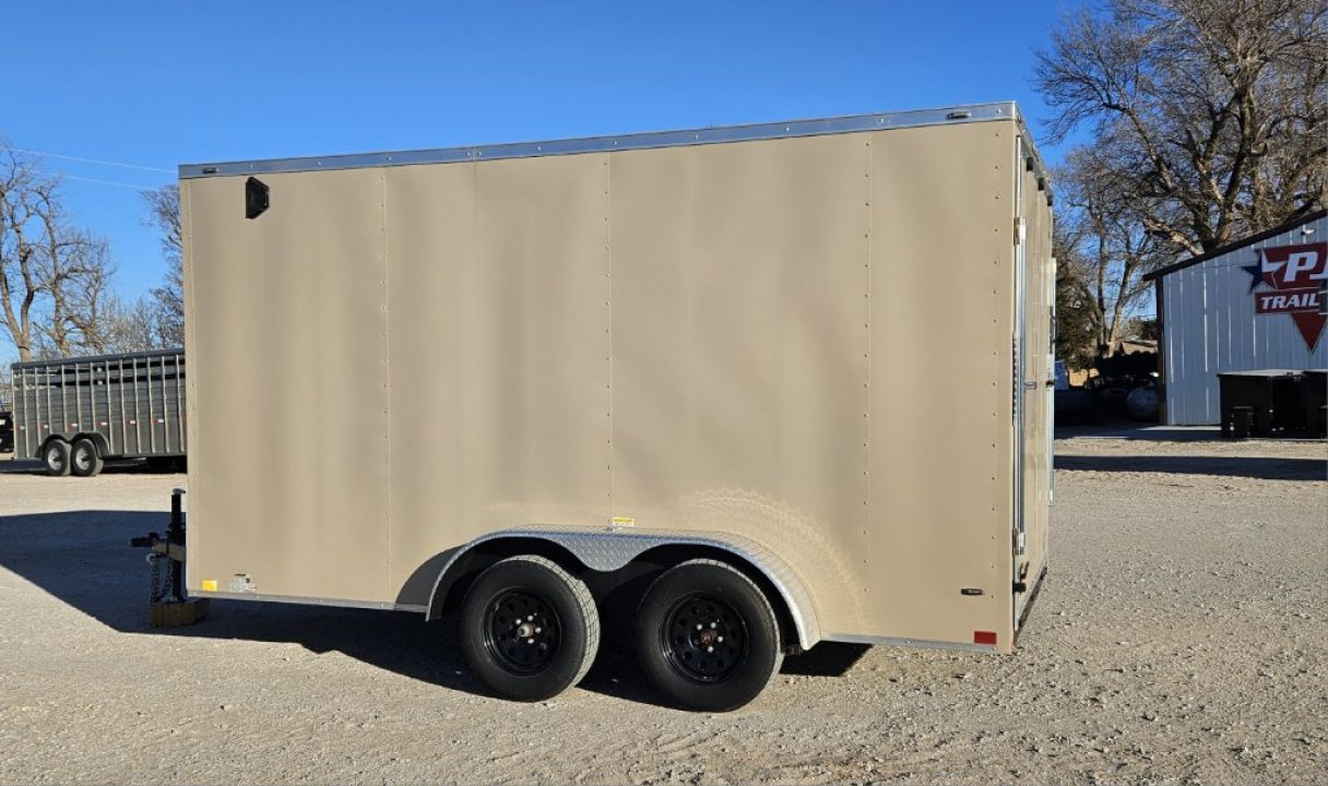 Used 2024 Stallion Manufacturing LLC 7' x 14' Cargo / Enclosed Trailer