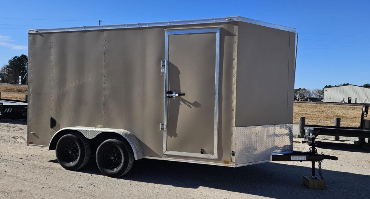 Used 2024 Stallion Manufacturing LLC 7' x 14' Cargo / Enclosed Trailer