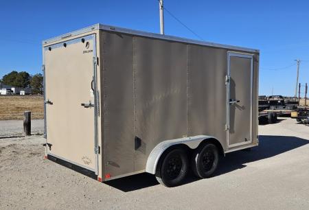 Used 2024 Stallion Manufacturing LLC 7' x 14' Cargo / Enclosed Trailer