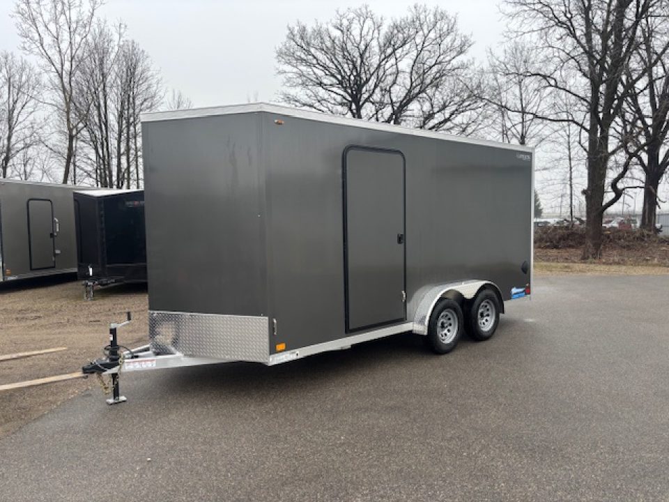 New 2026 Legend Trailers 7.5x18 Enclosed Trailer V-Nose Ramp Door