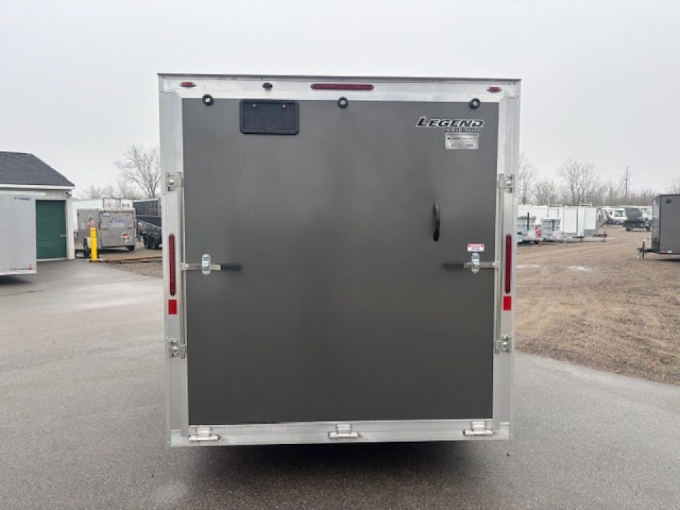 New 2026 Legend Trailers 7.5x18 Enclosed Trailer V-Nose Ramp Door