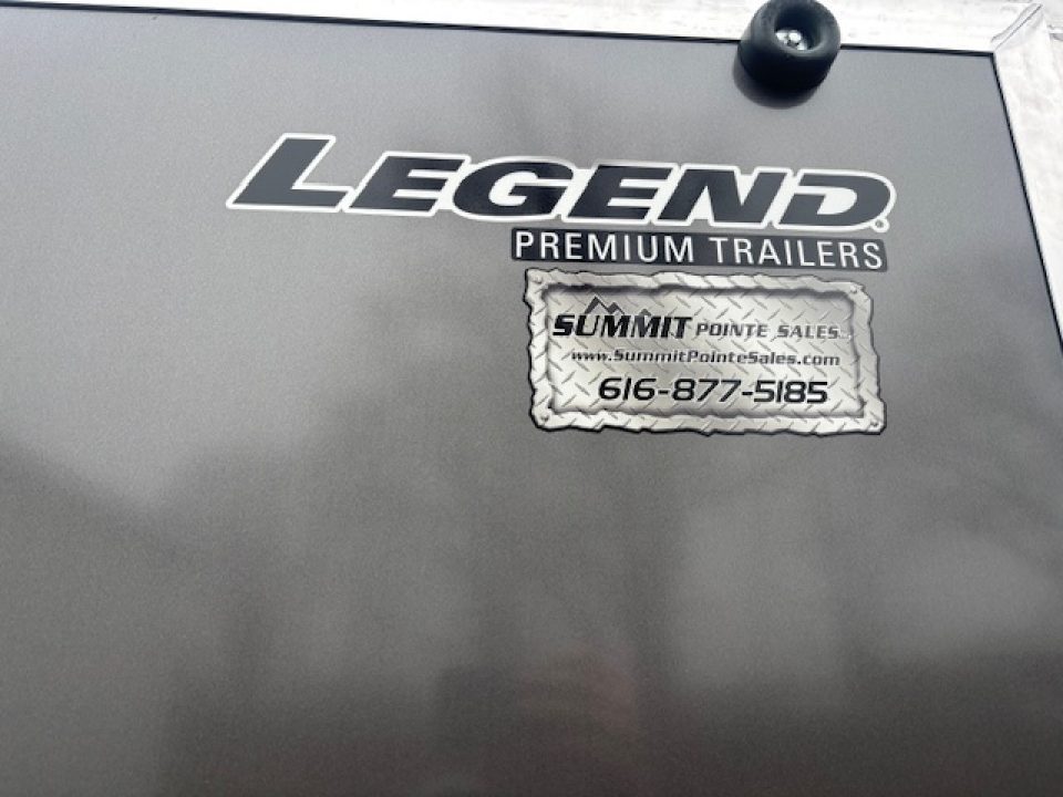 New 2026 Legend Trailers 7.5x18 Enclosed Trailer V-Nose Ramp Door