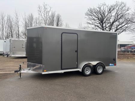 New 2026 Legend Trailers 7.5x18 Enclosed Trailer V-Nose Ramp Door