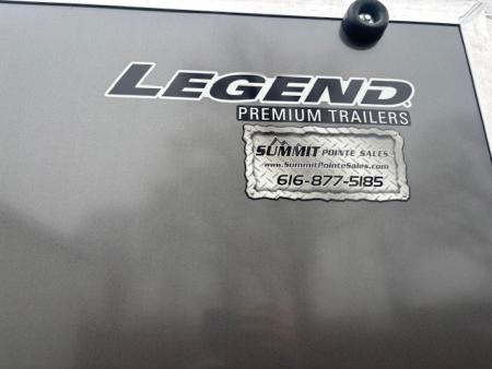 New 2026 Legend Trailers 7.5x18 Enclosed Trailer V-Nose Ramp Door