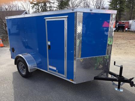 New 2026 Anvil 5x10 with barn doors and side door blue Cargo / Enclosed Trailer