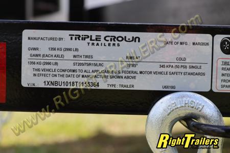 New 2026 6X10 Triple Crown Utility Trailer