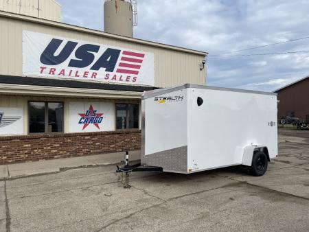 New 2026 Stealth Trailers Mustang 6x12 V-Nose Ramp Door Cargo / Enclosed Trailer