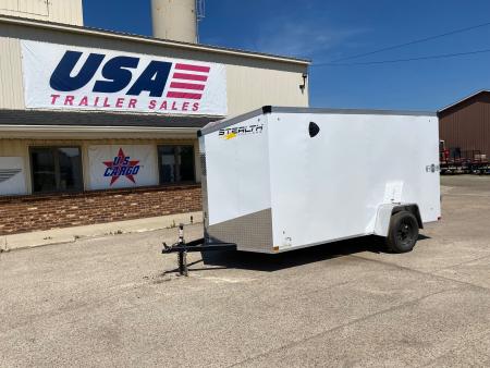 New 2025 Stealth Trailers Mustang 6x12 V-Nose w/Barn Doors & 6ft Height Cargo / Enclosed Trailer