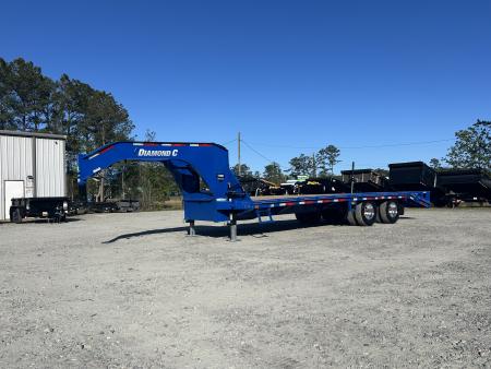New 2026 Diamond C FMAX210 Gooseneck Flatbed Trailer, 25ft ( 20ft Deck + 5ft Dovetail )