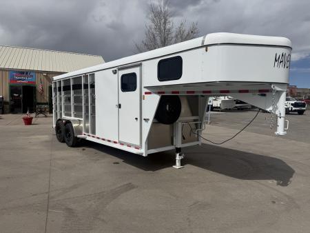 New 2026 Maverick 4 Place Gooseneck 9.9K Horse Trailer