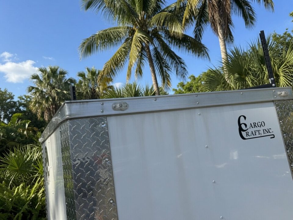 New 2026 Cargo Craft 6 X 12 Enclosed White Trailer with Side Door Drip Edge & Ladder Rack Cargo / Enclosed Trailer
