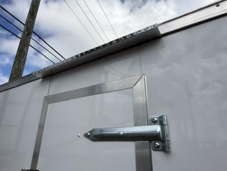 New 6 X 14 Enclosed White Trailer with Side Door Drip Edge