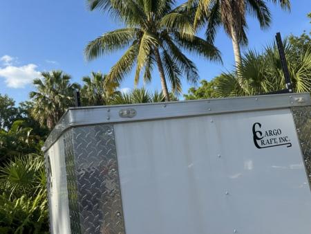 New 2026 Cargo Craft 6 X 12 Enclosed White Trailer with Side Door Drip Edge & Ladder Rack Cargo / Enclosed Trailer