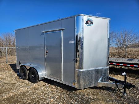 New 2026 Big Horn Trailer 7X14 TANDEM AXLE CONTRACTOR Cargo / Enclosed Trailer