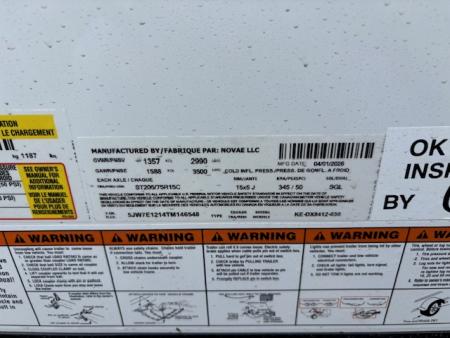 New 2026 Cargo Express 7X12-3K * RAMP DOOR * D-RINGS *KE-DX8412-030 EX DLX Cargo / Enclosed Trailer