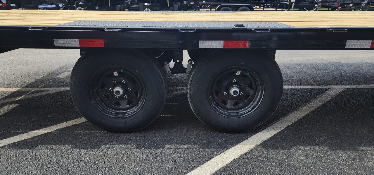 New 8.5 x 20 Sure-Trac Low Profile Flat Deck Deckover Trailer 10k