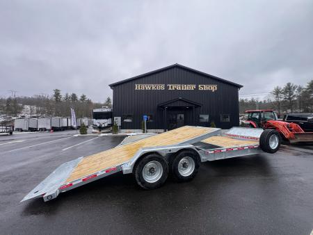 New 2026 Triumph galvanized 7x22 (16+6) Gravity Tilt w/ Stationary Deck/ Hydro Jack - 16k GVW