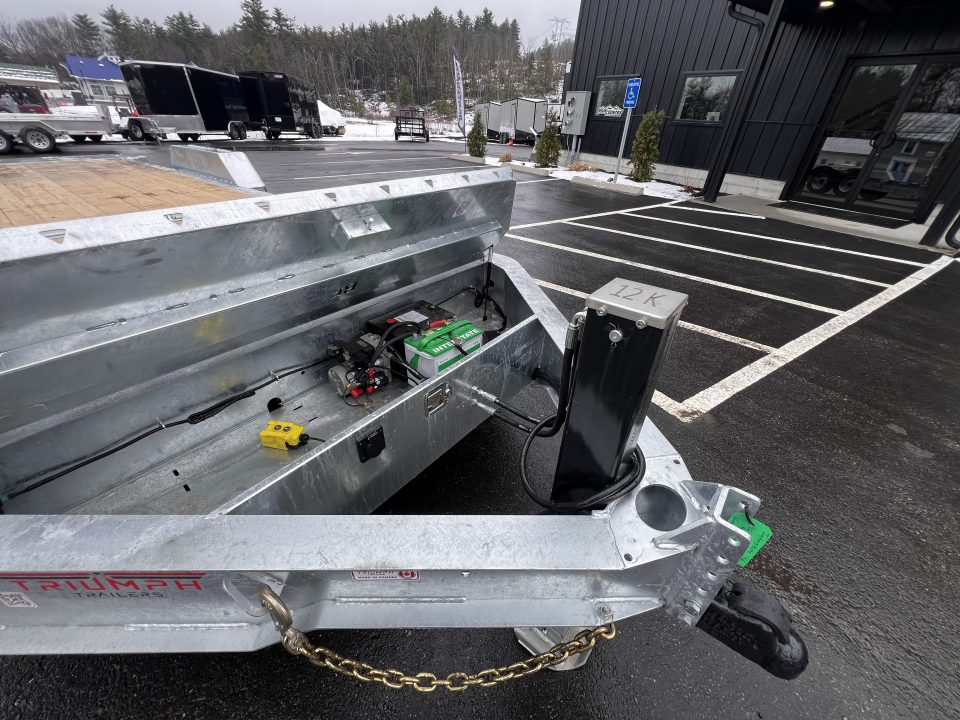 New 2026 Triumph galvanized 7x22 (16+6) Gravity Tilt w/ Stationary Deck/ Hydro Jack - 16k GVW