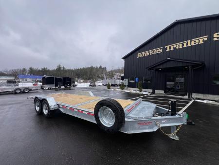 New 2026 Triumph galvanized 7x22 (16+6) Gravity Tilt w/ Stationary Deck/ Hydro Jack - 16k GVW