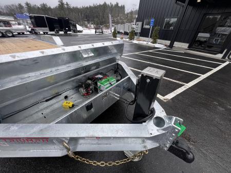 New 2026 Triumph galvanized 7x22 (16+6) Gravity Tilt w/ Stationary Deck/ Hydro Jack - 16k GVW