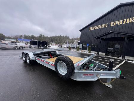 New 2026 Triumph galvanized 7x22 (16+6) Gravity Tilt w/ Stationary Deck/ Hydro Jack - 16k GVW