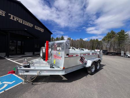 New 2026 Triumph 7x14 Dump Trailer- Galvanized/ 8  I beam/ Spreader Gate/ Tarp kit-Ramps - 14,000GVW